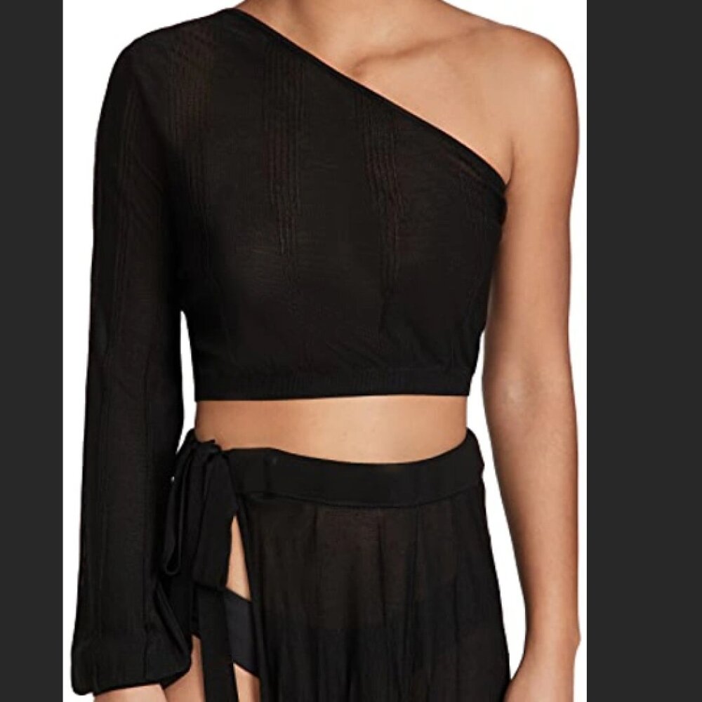 DEVON WINDSOR Lily Top In Black